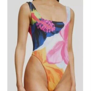 NWT Mara Hoffman Idalia One Piece Swimsuit Womens XS Multi Floral Print